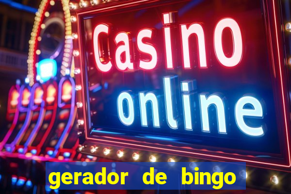 gerador de bingo de palavras